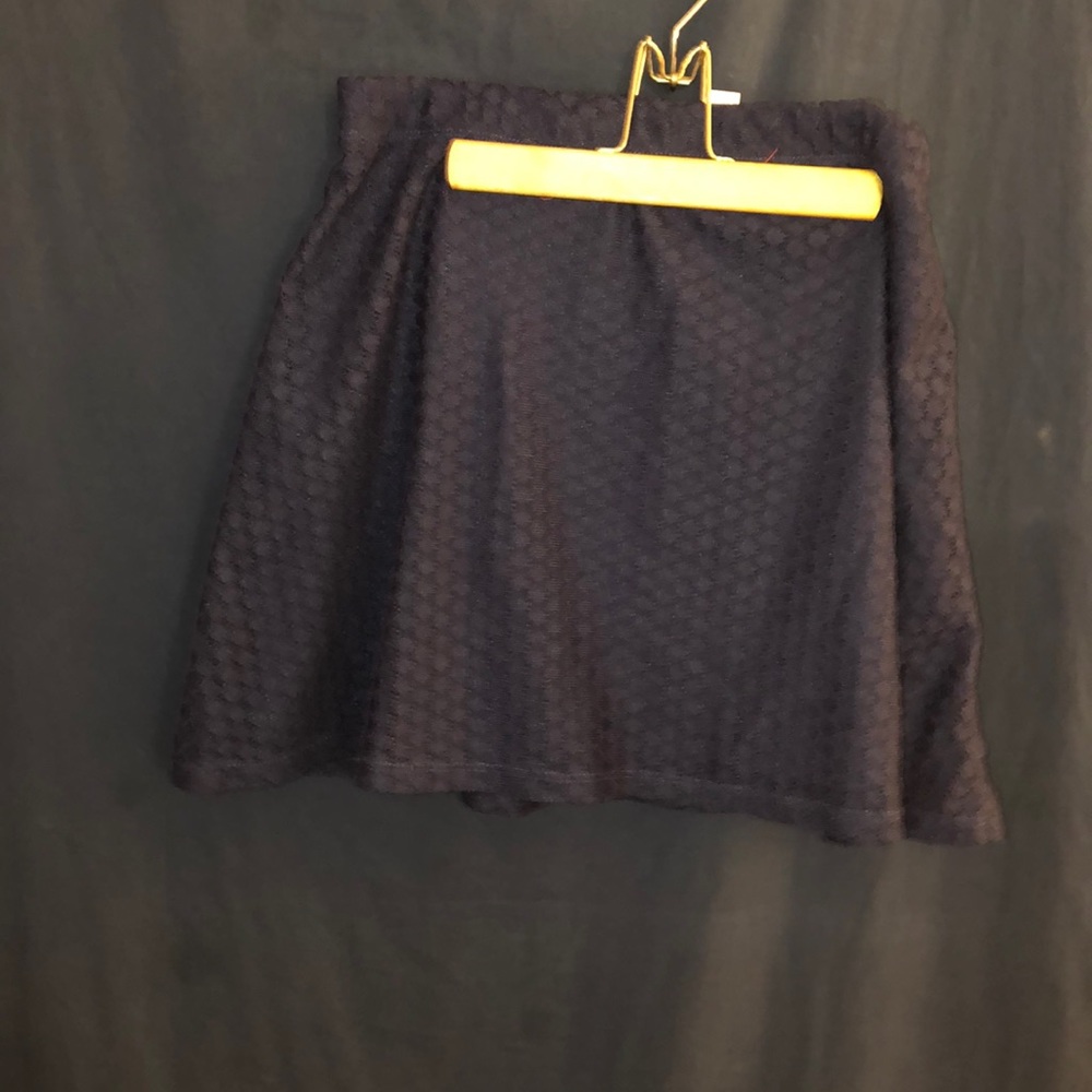 Dark blue Lace skater skirt